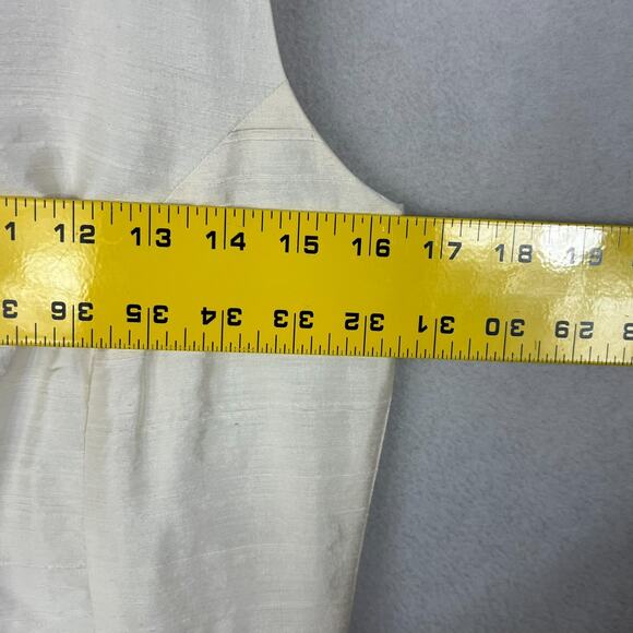 Custom Made Wedding Dress by Diane Faulkner Back Sleeveless Double Lined 32" - Picture 3 of 8